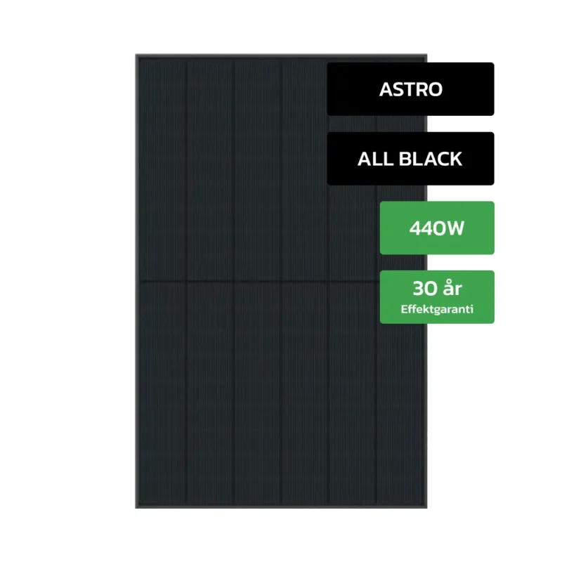 Astro 440W Solcellepanel all black