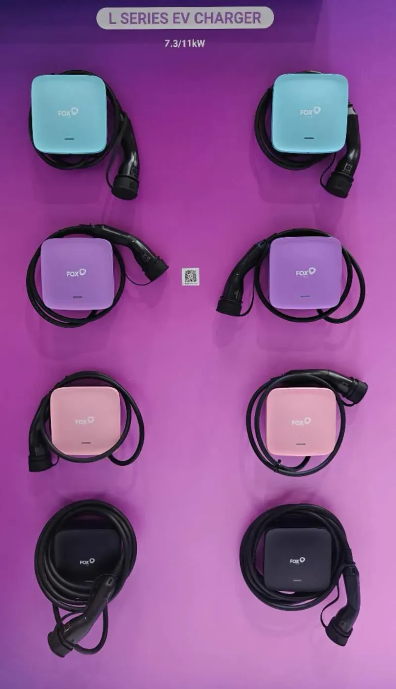 FoxESS 11 kW EV Charger L series colors FoxESS 11 kW EV Charger L series colors