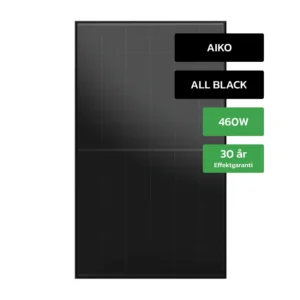 AIKO 460W Komplet 8 kWp Growatt Hybrid solcelleanlæg med 5 kWh batteri til alle tagtyper