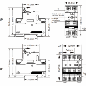 MikMa RCBO Kombiafbryder 4P 20A 30 mA