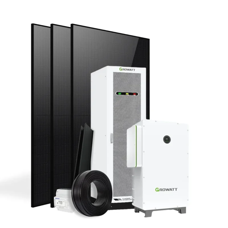 Komplet Growatt WIT solcelleanlæg inkl. batteripakke