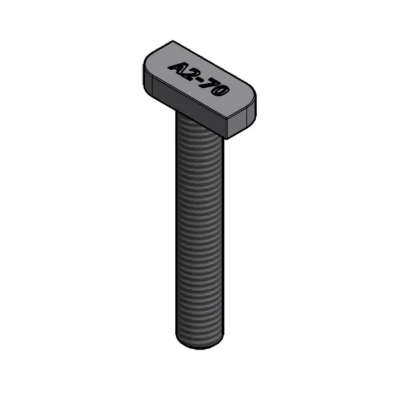 SS hammerhoved bolt M8 x 50 mm