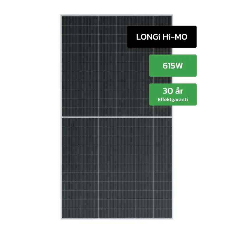 615W LONGi Hi-MO solcellepanel